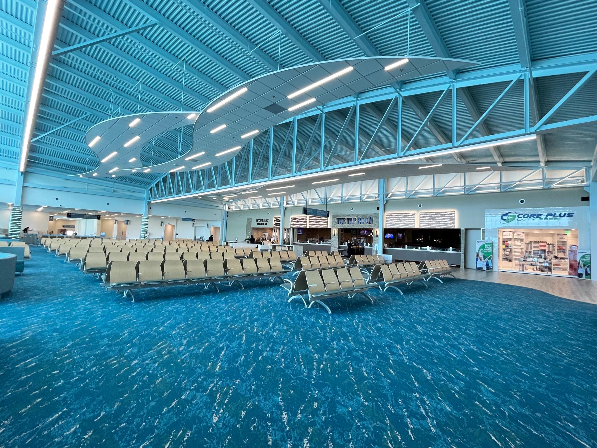 Airport-adjacent infrastructure and operations environment